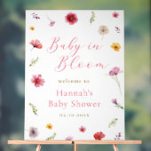 Baby in Bloom Baby shower Welkom Acryl Bord (Neutraal)