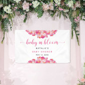 Baby in Bloom Baby shower Welkomstscherm Spandoek