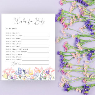 Baby in bloom baby shower Wensen voor baby