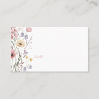 Baby in Bloom Baby Shower Wildflowers Place Cards Plaatskaartje