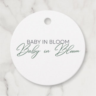 Baby in Bloom - Baby's Breath Bedankjes Labels