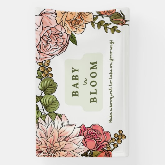 Baby in Bloom banner 48x30" (Verticaal)