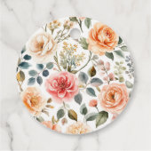 Baby in Bloom Basket Flowers Baby shower Bedankjes Labels (Achterkant)