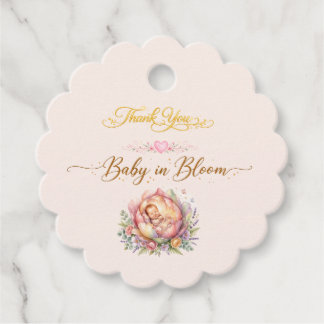 baby in bloom bedankjes labels