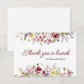 Baby in Bloom Bedankkaart (Voorkant / Achterkant)