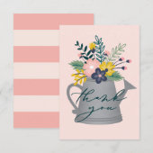 Baby in Bloom Bedankkaart (Voorkant / Achterkant)