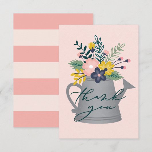 Baby in Bloom Bedankkaart (Voorkant / Achterkant)