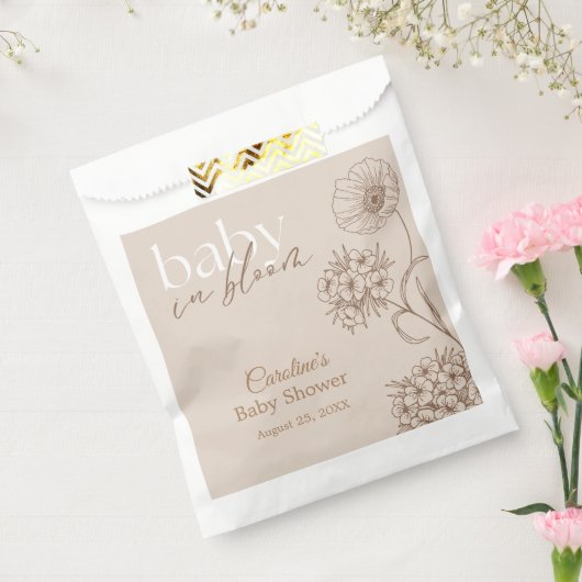 Baby in Bloom Bedankzakje (Gezegeld)