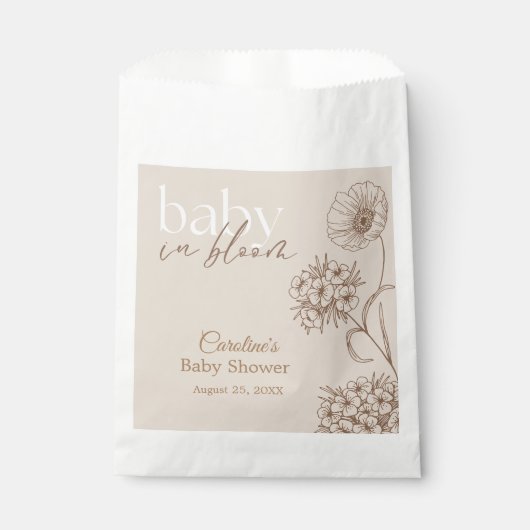 Baby in Bloom Bedankzakje (Voorkant)