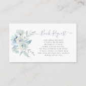 baby in bloom blauw bloemenboek Aanvraagkaart Informatiekaartje (Voorkant)