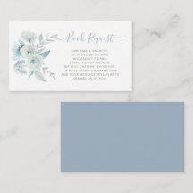 baby in bloom blauw bloemenboek Aanvraagkaart