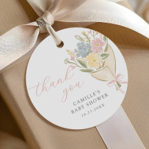 Baby in Bloom Bloem Meisje Baby Shower Bedankt