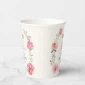 Baby In Bloom Bloem Thema Baby shower Aangepast Papieren Bekers (Rechts)