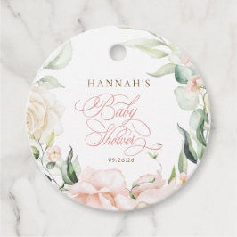 Baby in Bloom Bloemen Baby Shower Bedankjes Labels