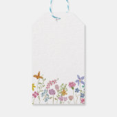 Baby in Bloom Bloemen Baby Shower Cadeaulabel (Achterkant)