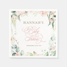 Baby in Bloom Bloemen Baby Shower Servetten