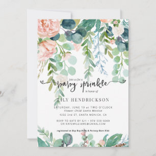 Baby in Bloom Bloemen Baby Shower Uitnodiging