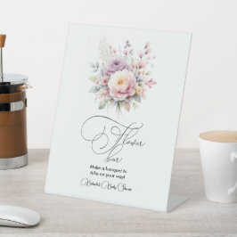 Baby in Bloom Bloemen Boeket Reclamebord Met Voetstuk