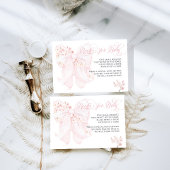 Baby in Bloom Bloemen Bow Spring Girl Baby shower Informatiekaartje