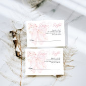 Baby in Bloom Bloemen Bow Spring Girl Baby shower Informatiekaartje