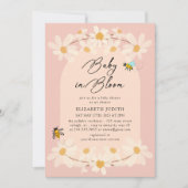 Baby in Bloom Bloemen Daisy Baby shower Kaart (Voorkant)