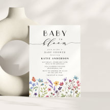 Baby in Bloom Bloemen Lente Zomer Baby shower