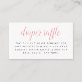 Baby in Bloom Bloemen Meisje Baby shower Informatiekaartje (Voorkant)