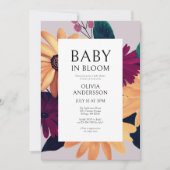 Baby In Bloom Bloemen Meisje Baby Shower  Kaart (Voorkant)