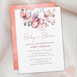 Baby in Bloom, Bloemen, Meisje of Jongen Baby show Kaart