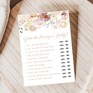 Baby in Bloom Bloemen Raad eens wie mama of papa S