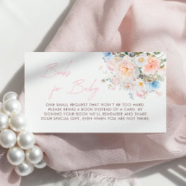 Baby In Bloom Bloemen Roze Boeken voor Baby Informatiekaartje