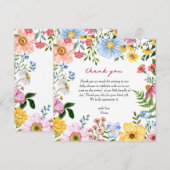 Baby in Bloom | Bloemen Schattigee Lente Zomerdouc Bedankkaart (Voorkant / Achterkant)