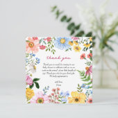 Baby in Bloom | Bloemen Schattigee Lente Zomerdouc Bedankkaart (Staand voorkant)