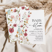 Baby in Bloom Bloemen Uitnodiging