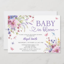 BABY IN BLOOM BLOEMEN WILDE BLOEMEN BABY SHOWER