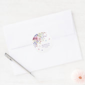BABY IN BLOOM BLOEMEN WILDE BLOEMEN BABY SHOWER RONDE STICKER (Envelop)