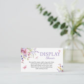 BABY IN BLOOM BLOEMEN WILDFLOWERS DISPLAY DOUCHE INFORMATIEKAARTJE (Staand voorkant)