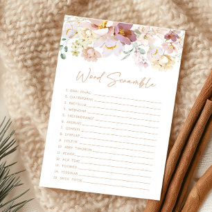 Baby in Bloom Bloemen Word Scramble Game