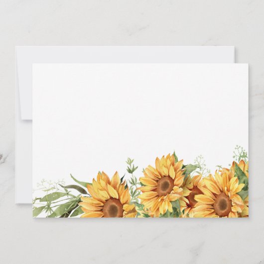 Baby in bloom bloemenneutraal geslachtsneutraal ba kaart (Achterkant)