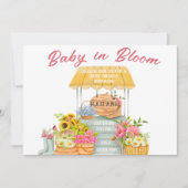 Baby in Bloom Bloemmarkt Kaart (Voorkant)