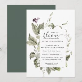 Baby in Bloom | Bloemrijke groene baby shower