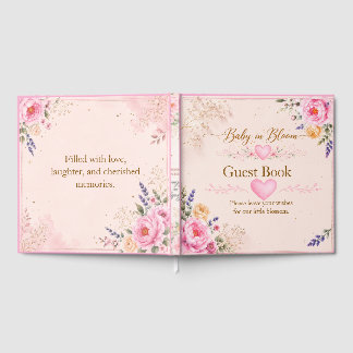 Baby in Bloom Bloemstuk Gastboek Gastenboek