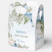 Baby in Bloom Blue Boy Baby shower Gable Bedankdoosjes (Geopend)