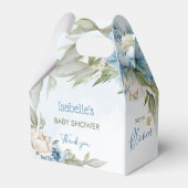 Baby in Bloom Blue Boy Baby shower Gable Bedankdoosjes (Voorkant Zijde)