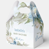 Baby in Bloom Blue Boy Baby shower grote gevel Bedankdoosjes (Achterkant)