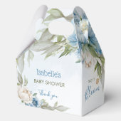 Baby in Bloom Blue Boy Baby shower Medium Gable Bedankdoosjes (Voorkant)