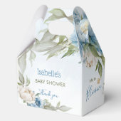 Baby in Bloom Blue Boy Baby shower Medium Gable Bedankdoosjes (Achterkant)