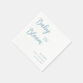 Baby in Bloom Blue Boy Baby shower Servet (Hoek)