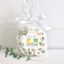 Baby In Bloom Blue Rain Boots Garden Baby shower