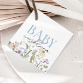 Baby in Bloom Blue Spring Bloemen Bedankjes Labels
